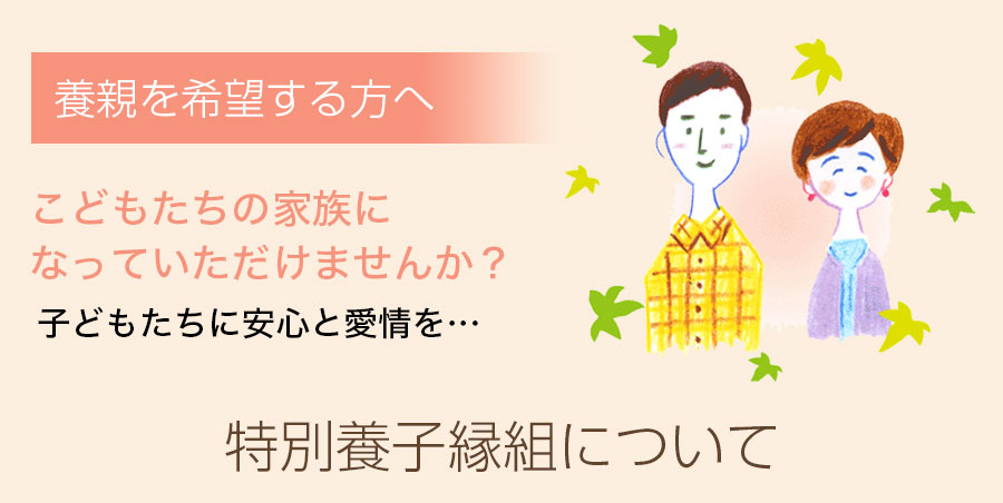 養親を希望される方へ:特別養子縁組について