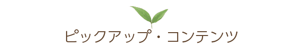 ピックアップ・コンテンツ